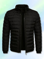Claus | Quilted Bomber Jacket with Stand Collar for Men
