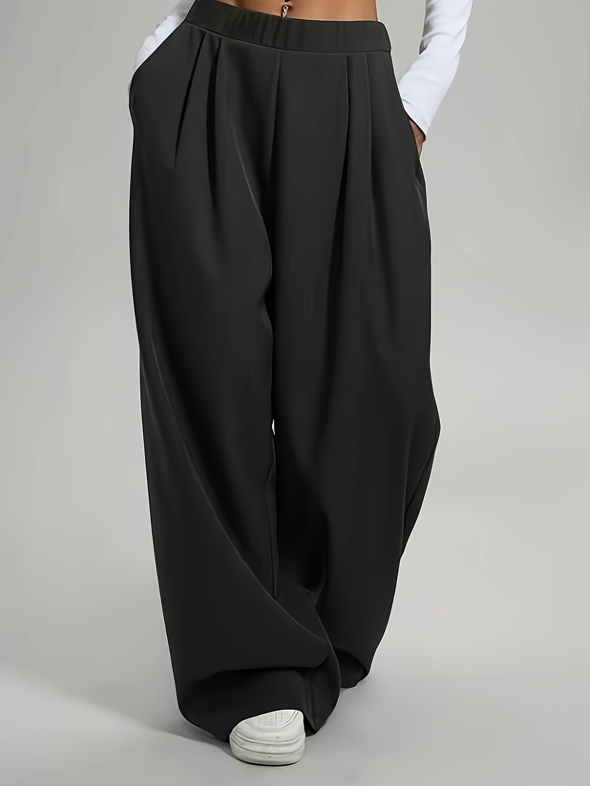 Candice | Pleated Wide Leg Baggy Sweatpants for Women
