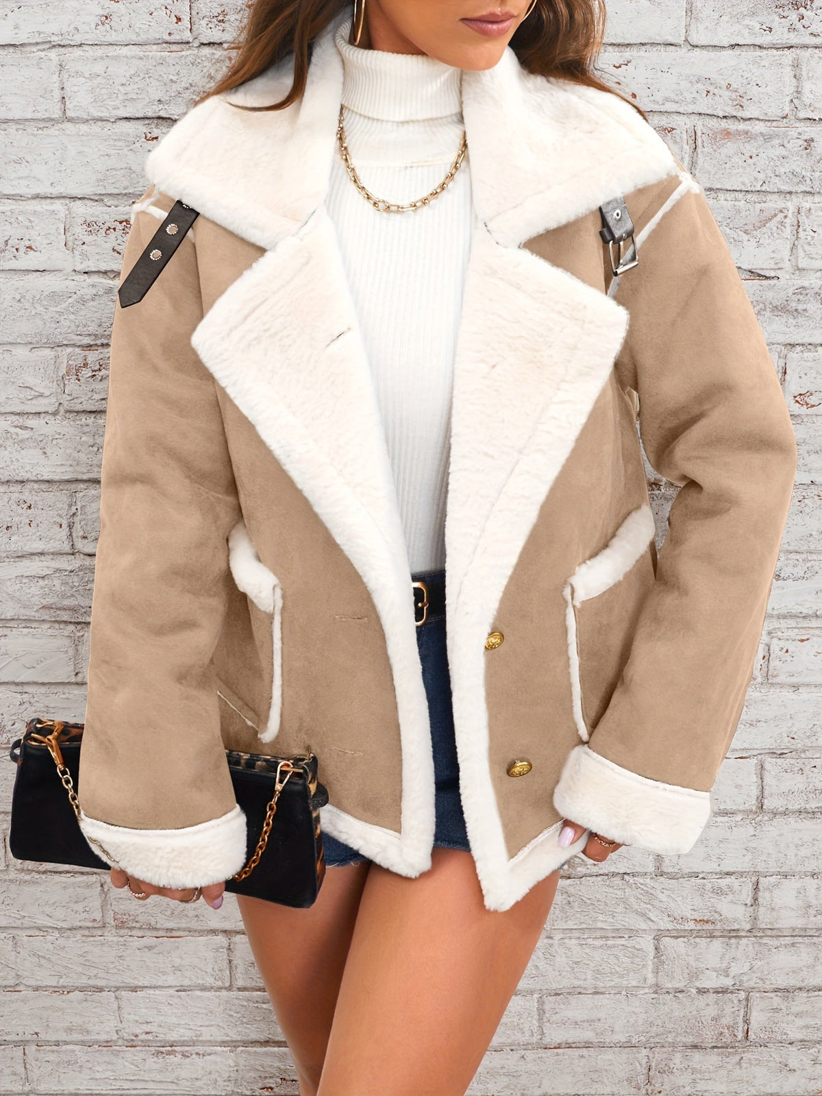 Karlijn | Teddy Coat with Lapel Collar for Women