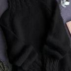 Odalys | Ribbed Turtleneck Cable Knit Sweater for Women