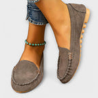 Oona | Metal-Trim Moccasin Slip-On Loafers for Women