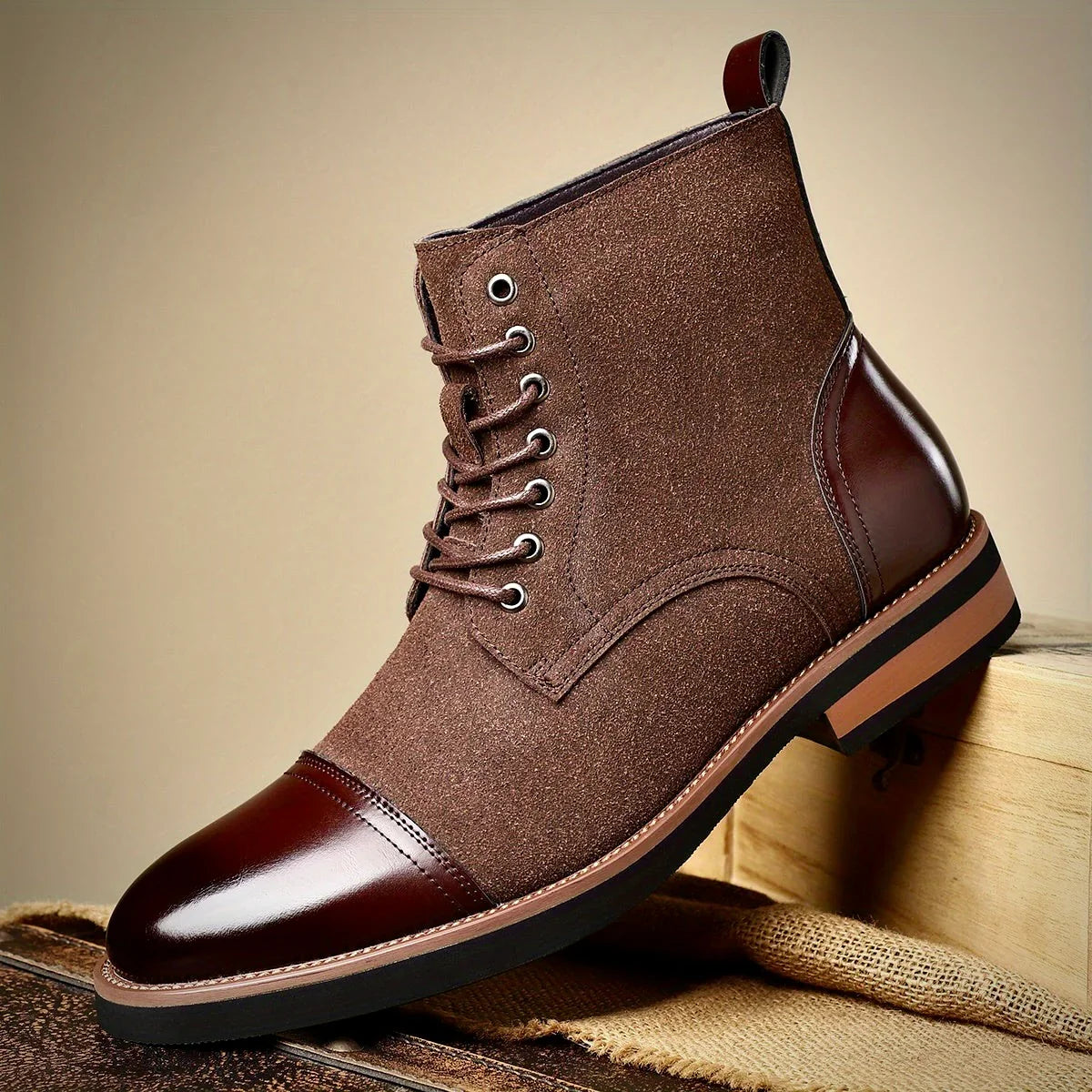 Stefaan | Lace-Up Oxford Winter Boot for Men