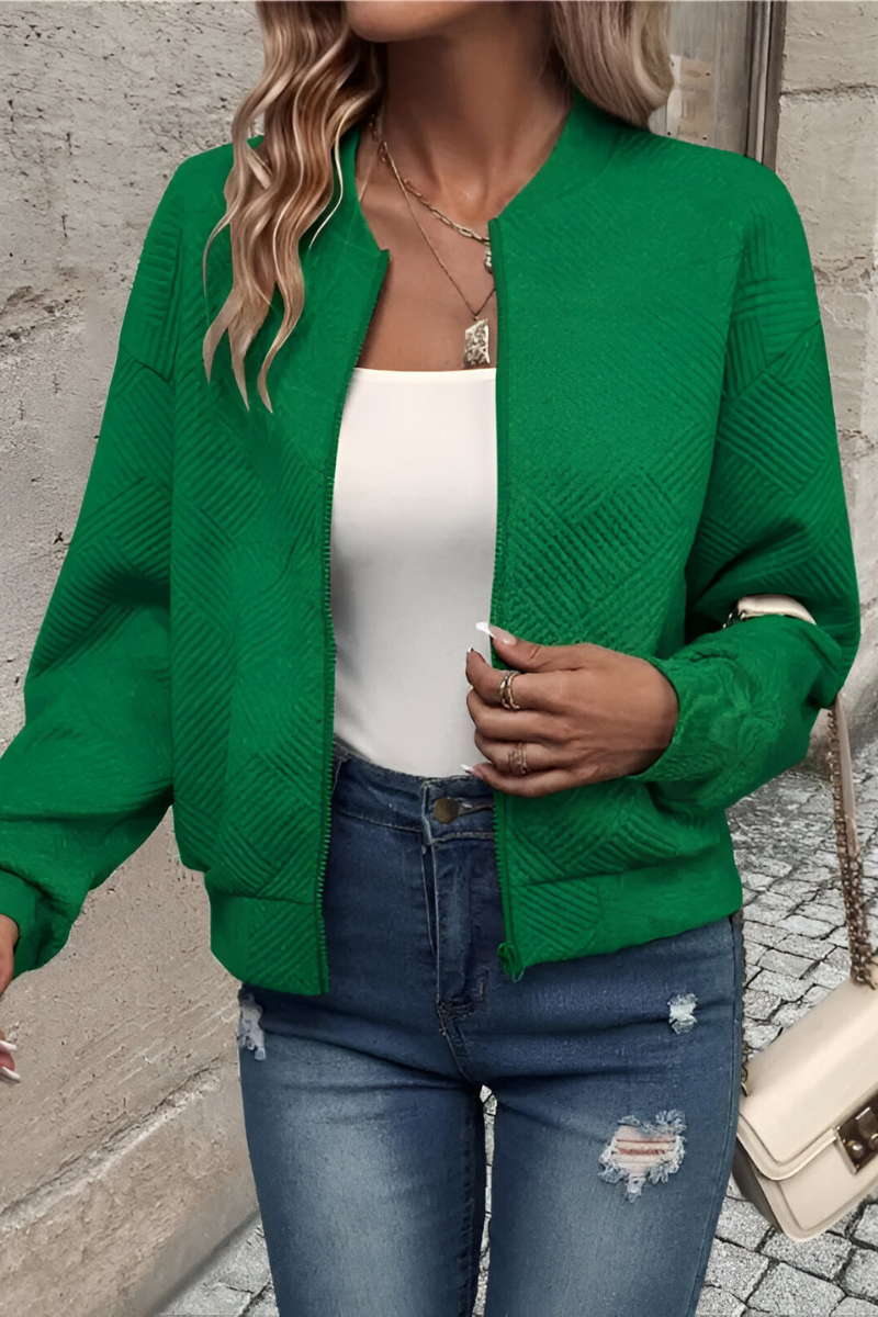 Liana | Ribbed Open-Front Knit Cardigan for Women