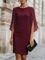 Cordelia | A-Line Homecoming Dress with Split Bell Sleeves for Women