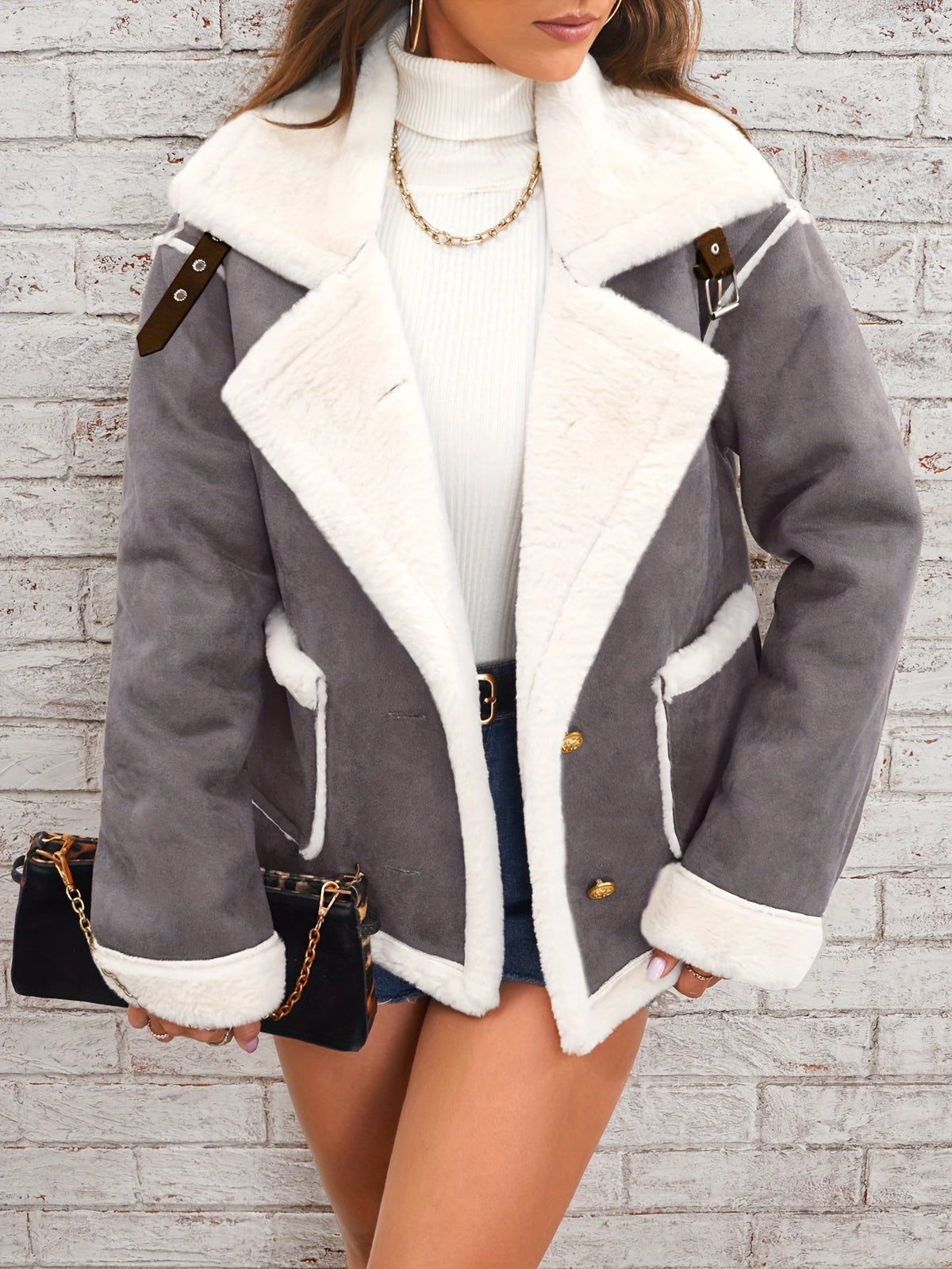 Karlijn | Teddy Coat with Lapel Collar for Women