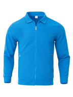 Alfred | Waffle-Textured Zip-Up Jacket with Pockets for Men