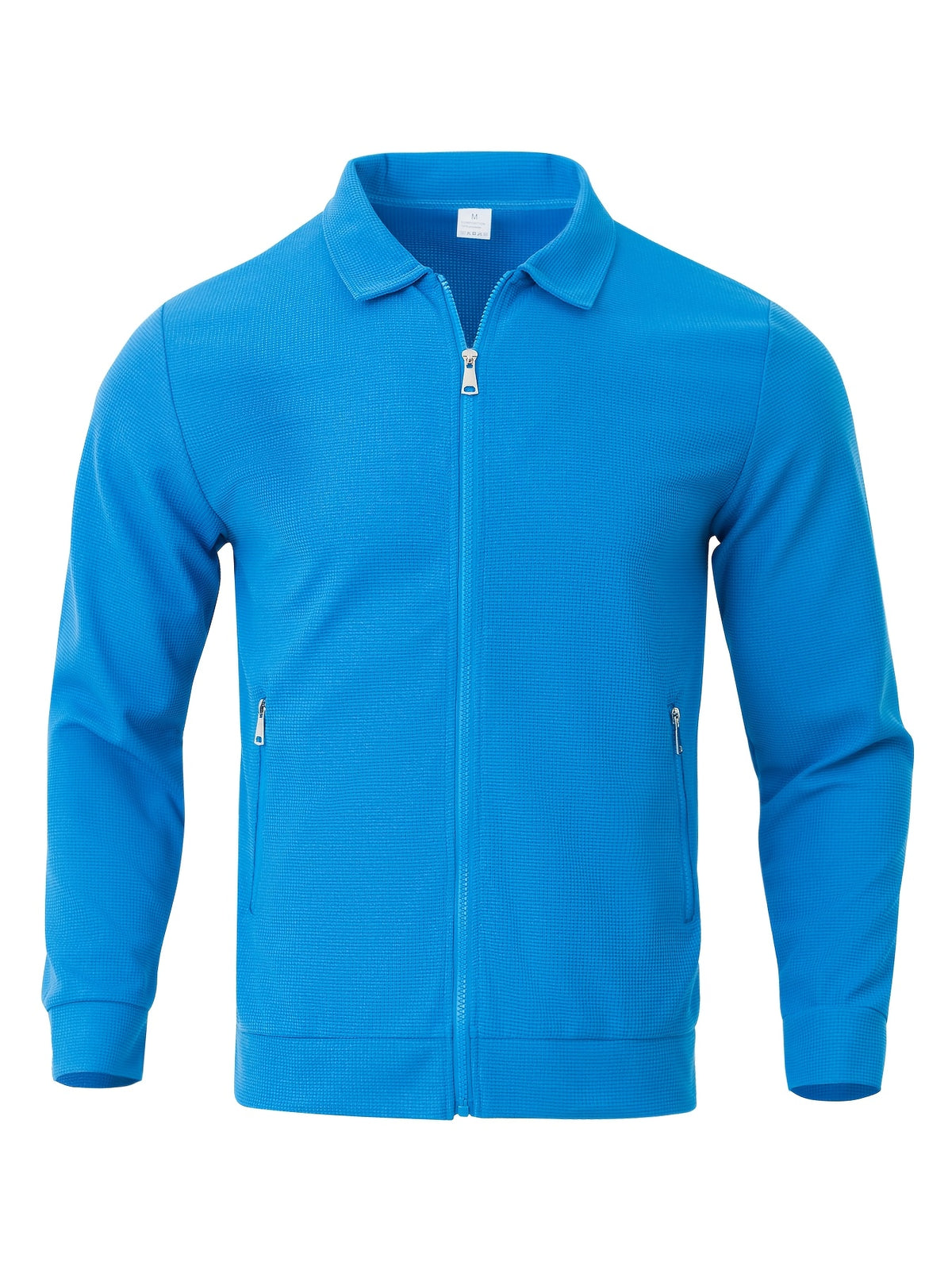 Alfred | Waffle-Textured Zip-Up Jacket with Pockets for Men