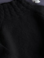 Odalys | Ribbed Turtleneck Cable Knit Sweater for Women