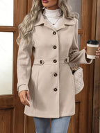Madelief | Belted Notch-Lapel Tailored Coat for Women