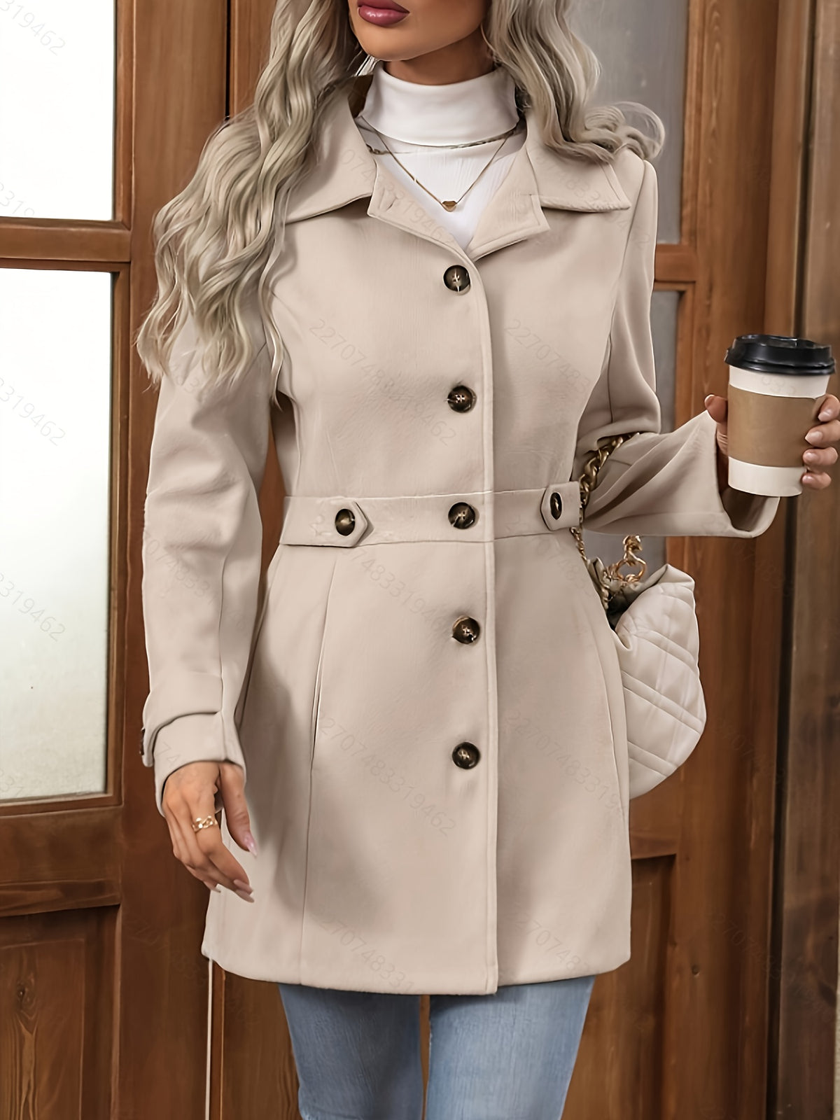Madelief | Belted Notch-Lapel Tailored Coat for Women