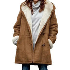 Sorina | Fleece-Lined Hooded Coat with Tailored Fit for Women