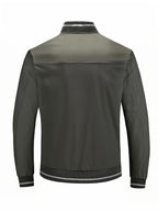Armand | Ribbed Stand Collar Bomber Jacket for Men