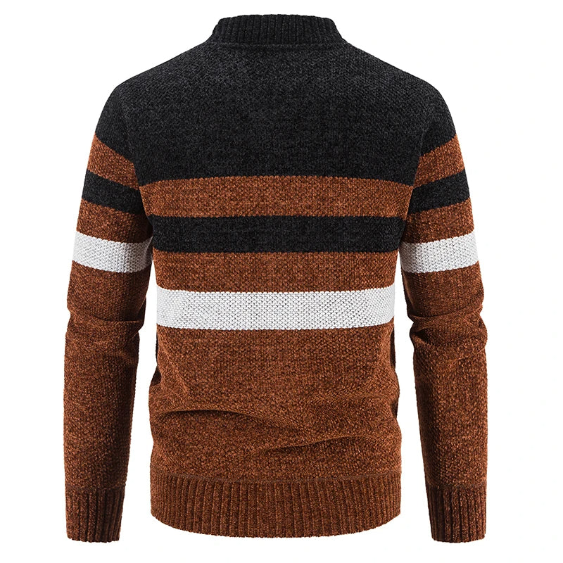 Nils | Ribbed Zip-Up Vest with Contrast Trim for Men