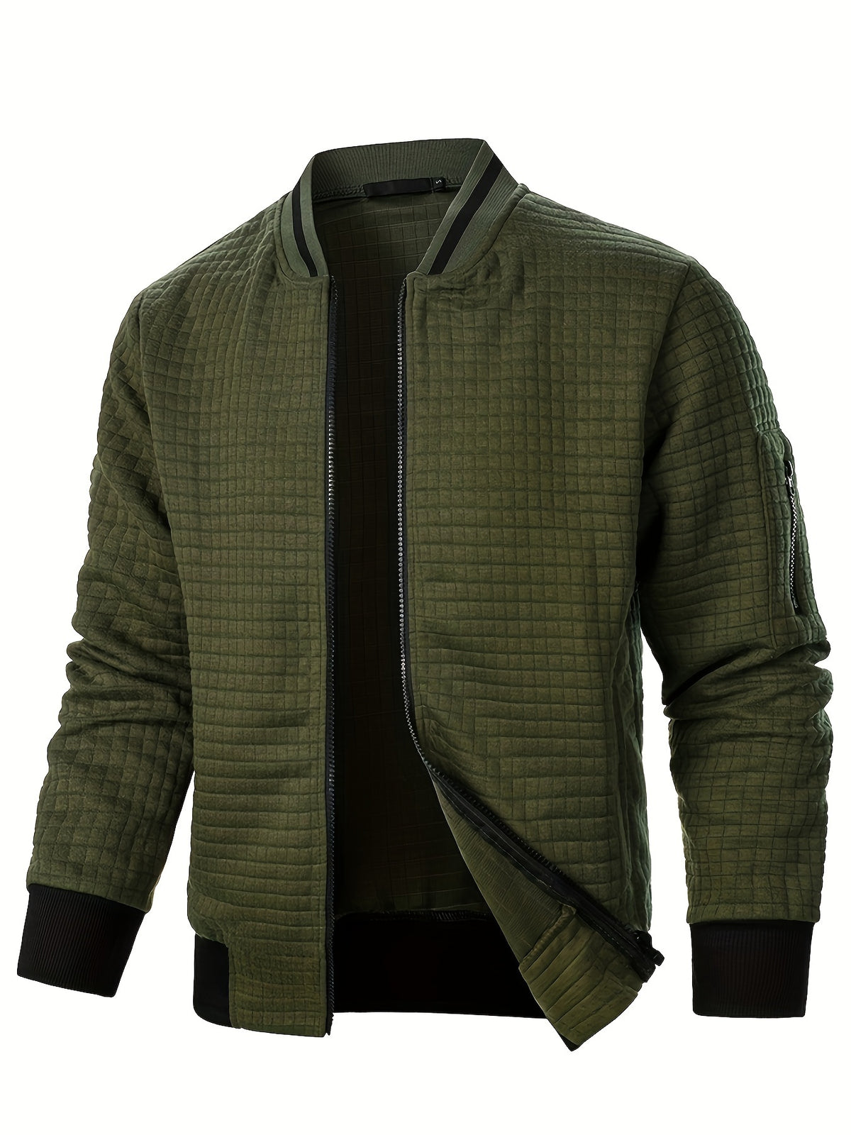 Cillian | Quilted Ribbed Bomber Jacket for Men