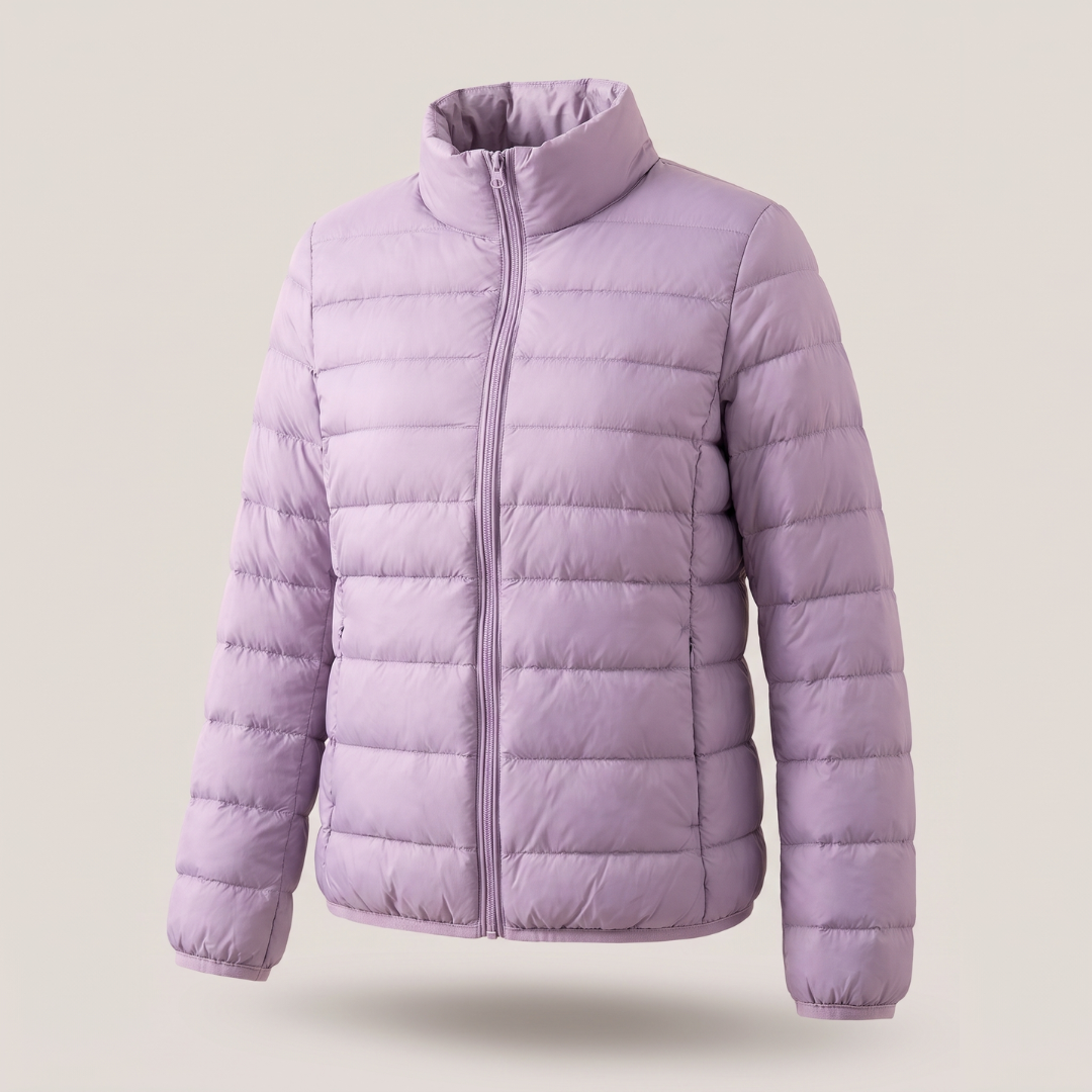 Livia | Quilted Longline Puffer Jacket for Women