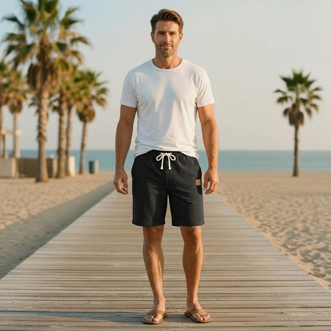 Aldric | Men's Relaxed-Fit Drawstring Shorts – Summer Weekend Wear