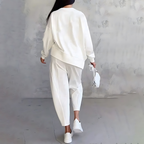 Sanne | Relaxed-Fit Crew Neck Two-Piece Lounge Set for Women