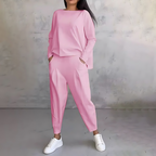 Sanne | Relaxed-Fit Crew Neck Two-Piece Lounge Set for Women