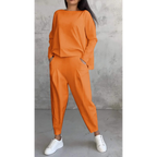 Sanne | Relaxed-Fit Crew Neck Two-Piece Lounge Set for Women