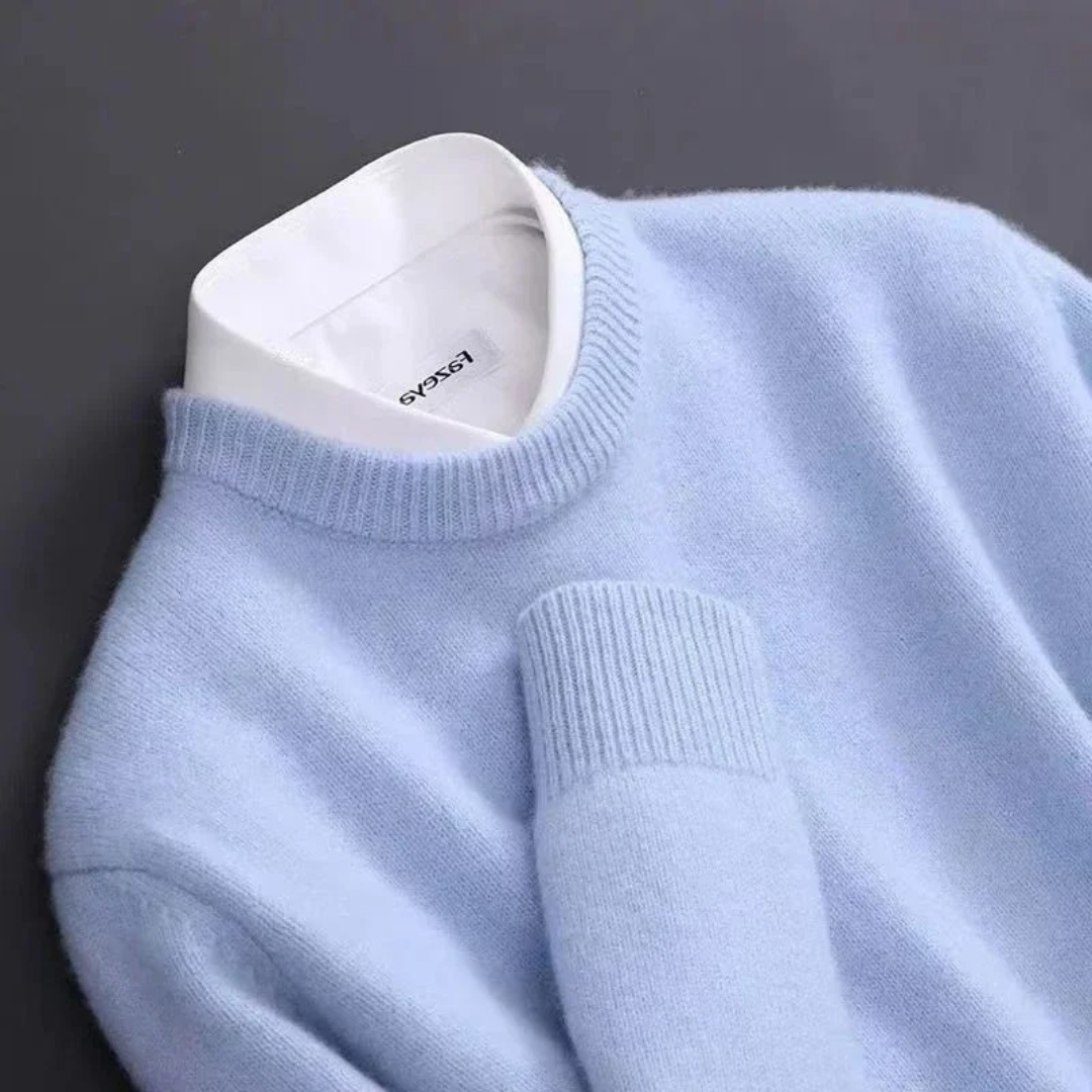 Wouter | Ribbed Crew Neck Sweater for Men