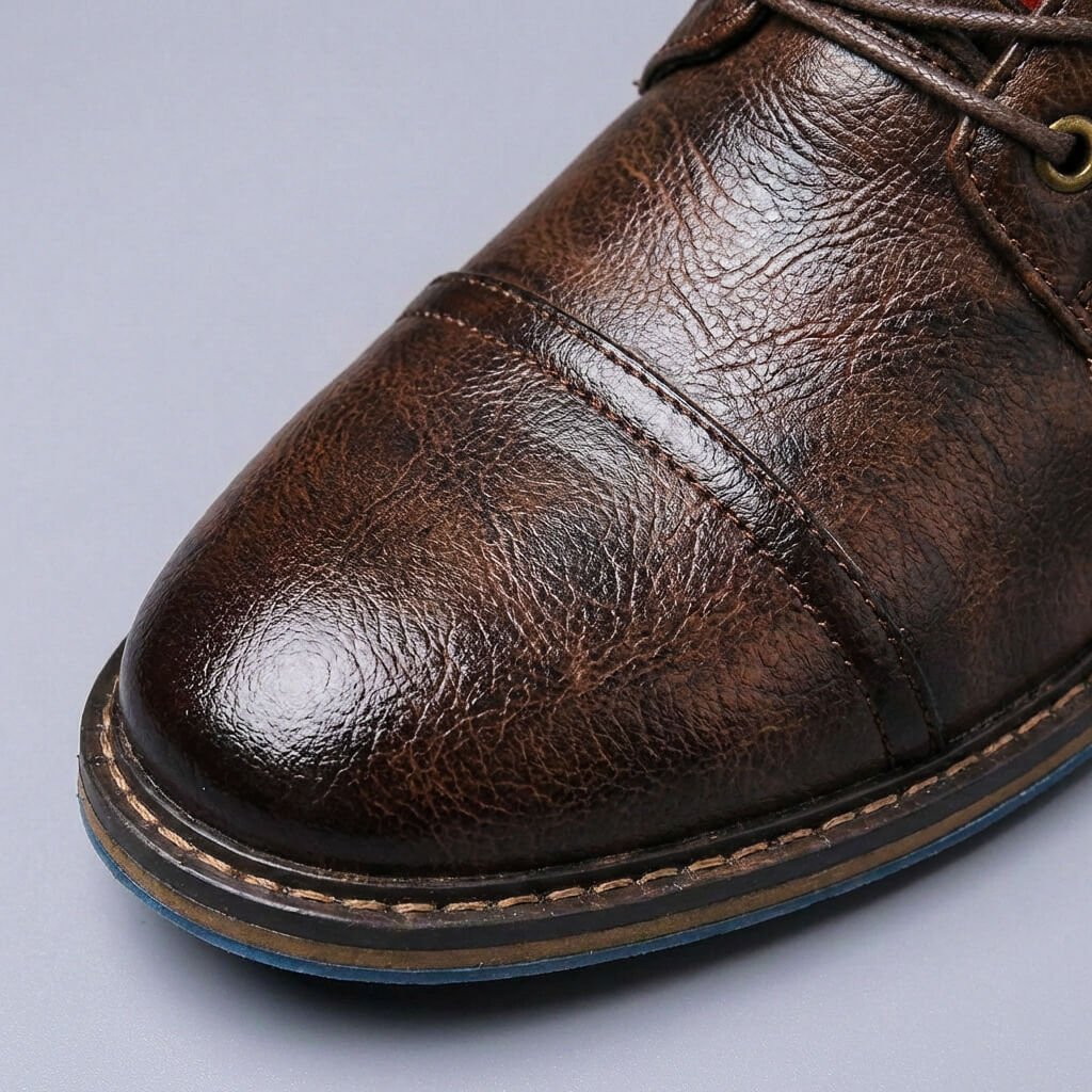 Remco | Two-Tone Ankle Leather Boots for Men