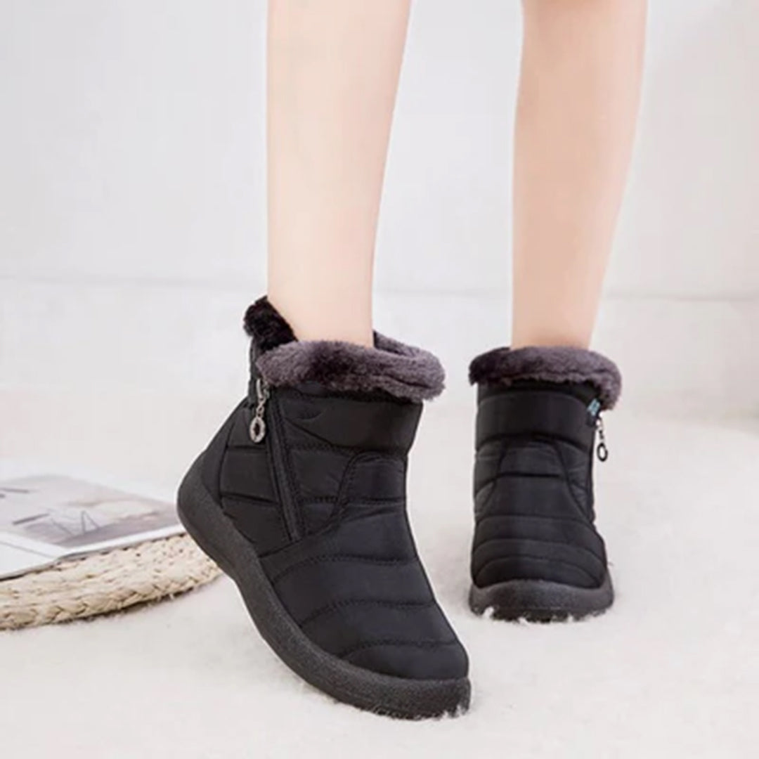 Anneleen | Faux Fur-Lined Winter Boot with Side Zip for Women