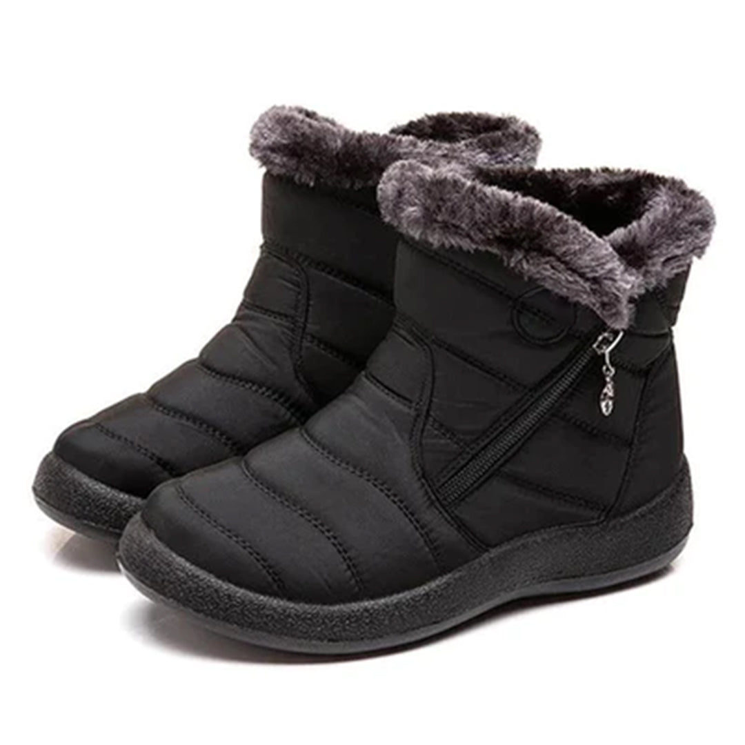 Anneleen | Faux Fur-Lined Winter Boot with Side Zip for Women