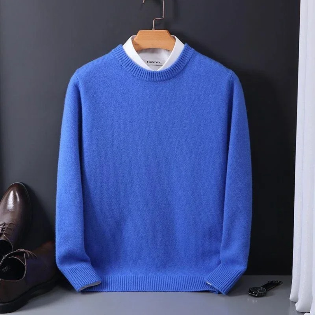 Wouter | Ribbed Crew Neck Sweater for Men