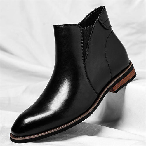 Declan | Ankle Winter Boot with Block Heel for Men