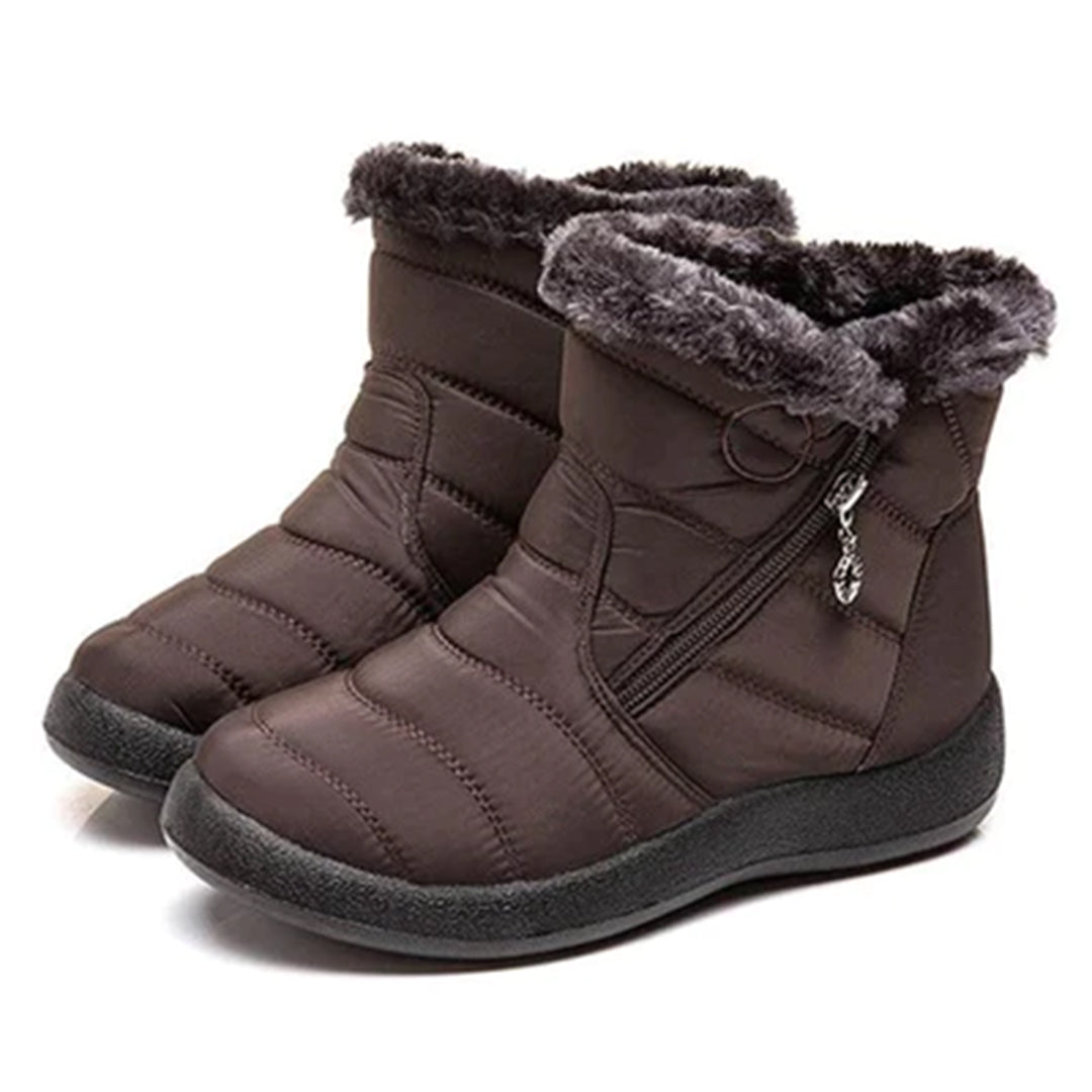 Anneleen | Faux Fur-Lined Winter Boot with Side Zip for Women