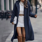 Runa | Oversized Teddy Hooded Jacket with Drawstring for Women