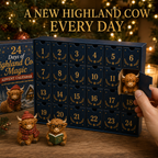 HIGHLAND COW ADVENT CALENDAR – 24 MINI CHARACTER FIGURINES