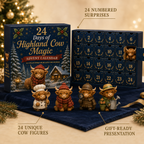 HIGHLAND COW ADVENT CALENDAR – 24 MINI CHARACTER FIGURINES