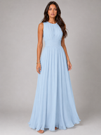 Gwen | Ruched High-Neck Maxi Dress for Women