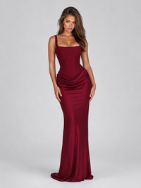 Genevieve | Square Neck Bodycon Maxi Dress for Women