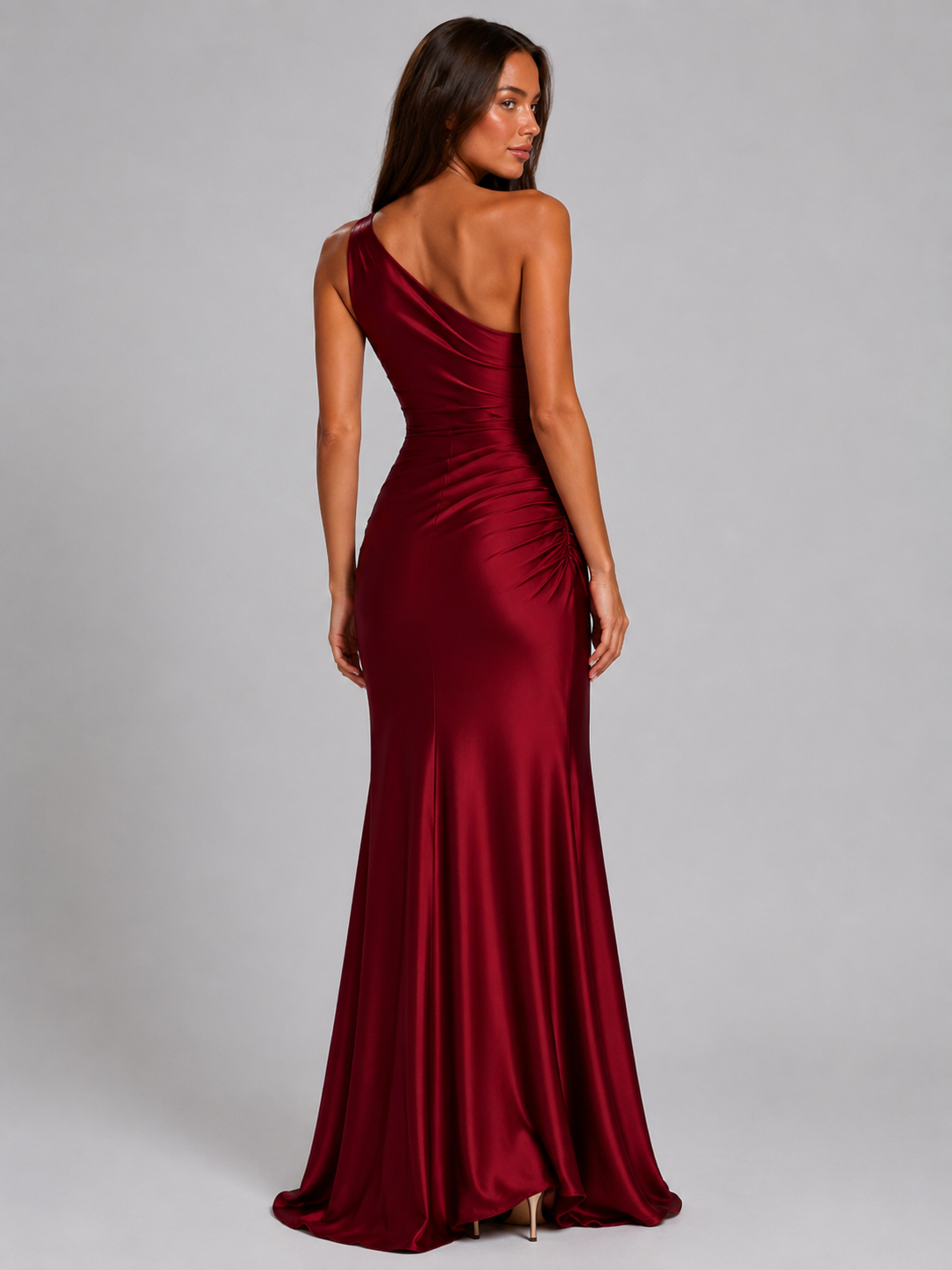 Finja | One-Shoulder Draped Maxi Dress for Women