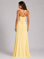 Vesna | Sweetheart Lace-Up Maxi Dress for Women