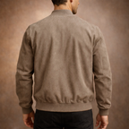 Cornelis | Ribbed-Collar Zip-Front Bomber Jacket for Men