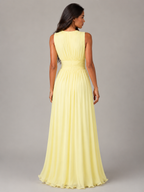 Gwen | Ruched High-Neck Maxi Dress for Women