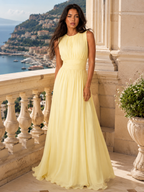 Gwen | Ruched High-Neck Maxi Dress for Women