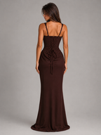 Genevieve | Square Neck Bodycon Maxi Dress for Women