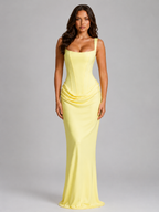Genevieve | Square Neck Bodycon Maxi Dress for Women