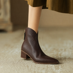 Nadalind | Sleek Ankle Boots with Block Heel for Women