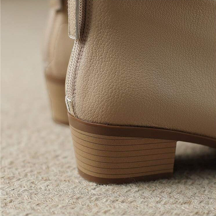 Nadalind | Sleek Ankle Boots with Block Heel for Women