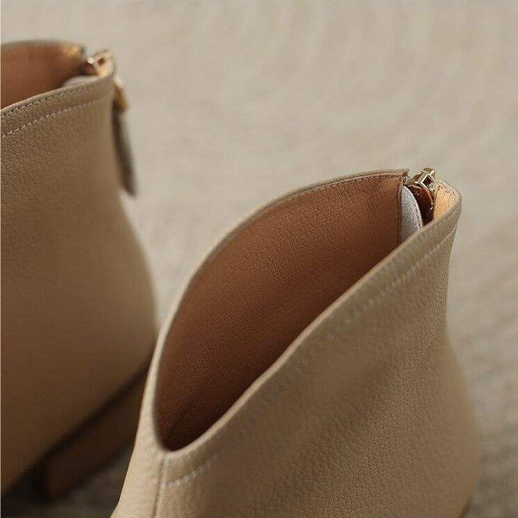 Nadalind | Sleek Ankle Boots with Block Heel for Women