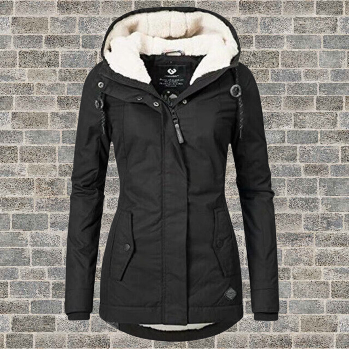 Priya | Pleated Hooded Longline Coat with Pockets for Women