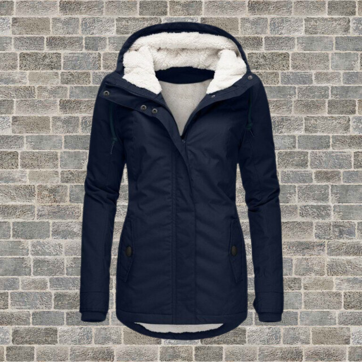 Priya | Pleated Hooded Longline Coat with Pockets for Women
