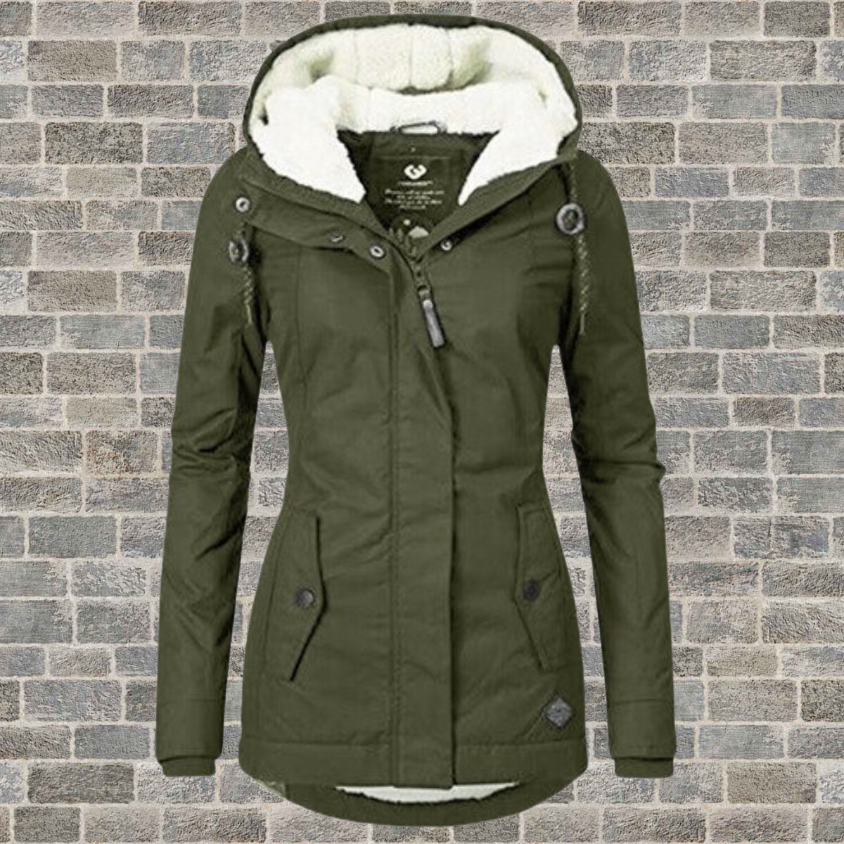 Priya | Pleated Hooded Longline Coat with Pockets for Women