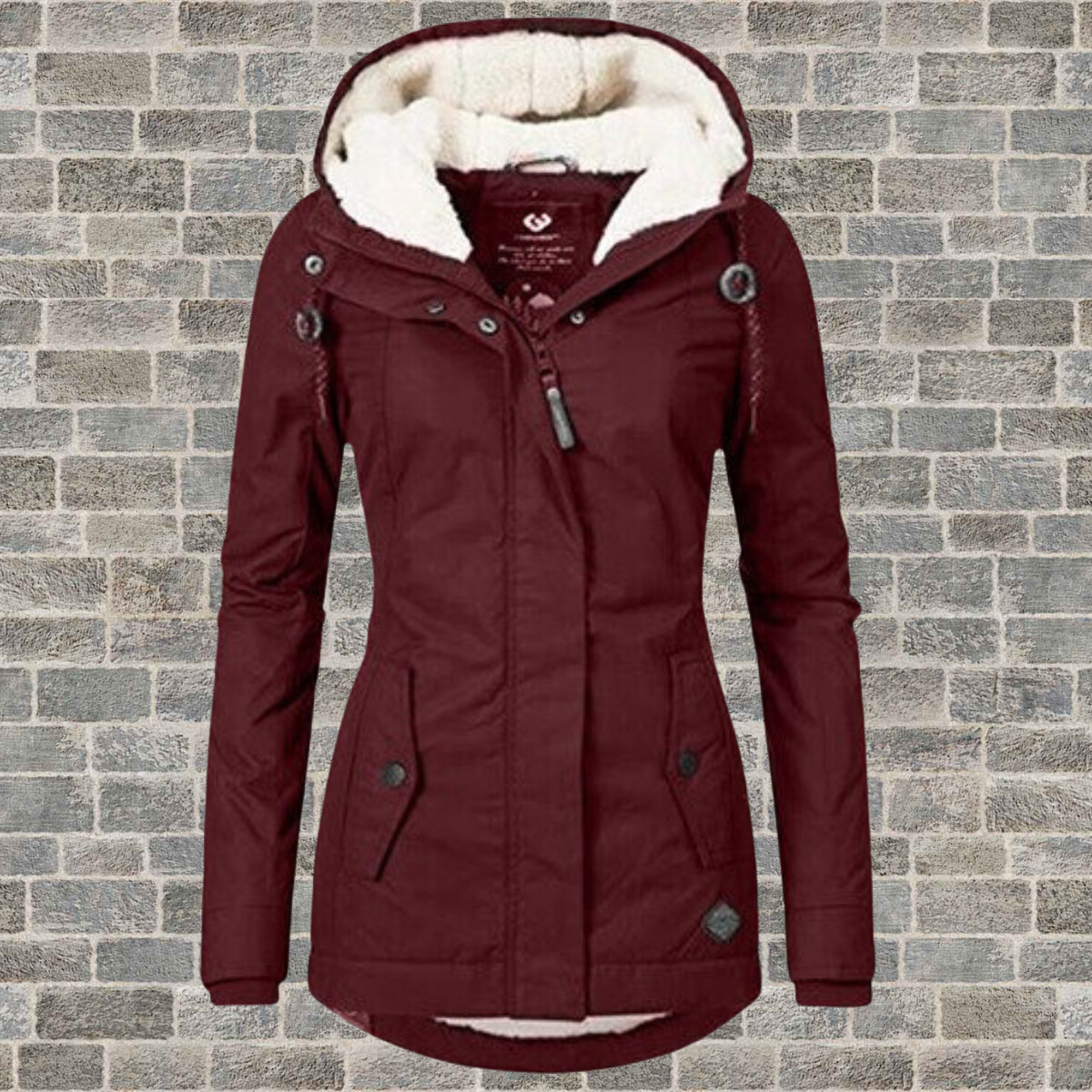 Priya | Pleated Hooded Longline Coat with Pockets for Women