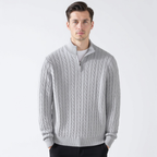 Alexander | Quarter-Zip Ribbed Knit Sweater for Men